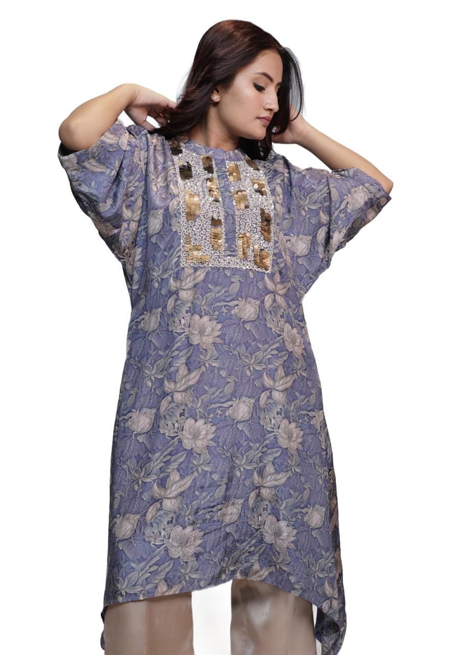 Kaftan Printed Kurta Set - Image 2