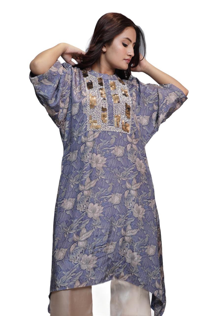 Kaftan Printed Kurta Set - Image 3