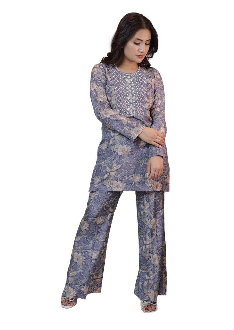Kaftan Printed Kurta Set - Image 2