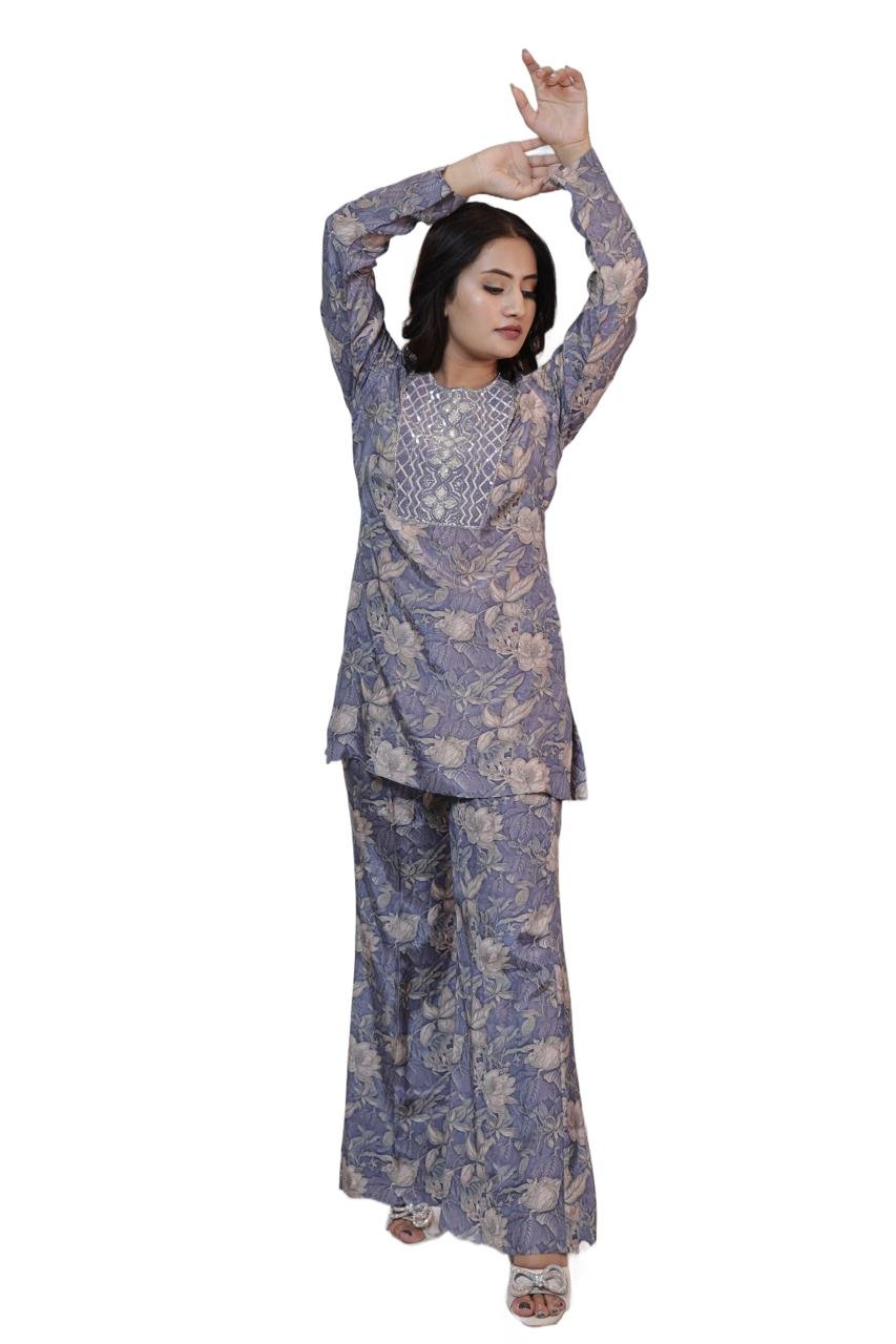 Kaftan Printed Kurta Set
