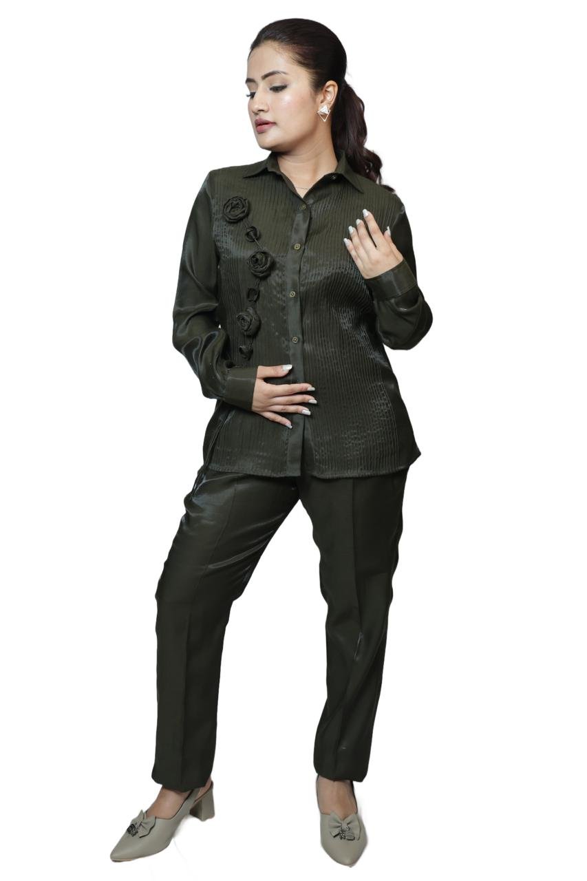 Olive Green Coord - Image 2