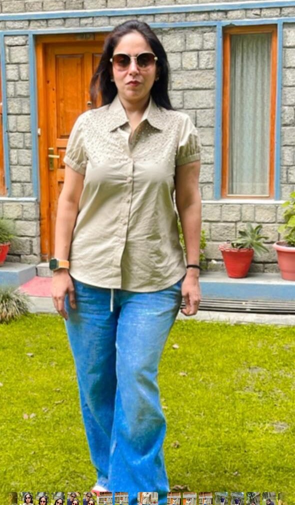 Light Brown Pearl Shirt