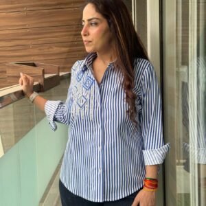 Cotton stripe shirt